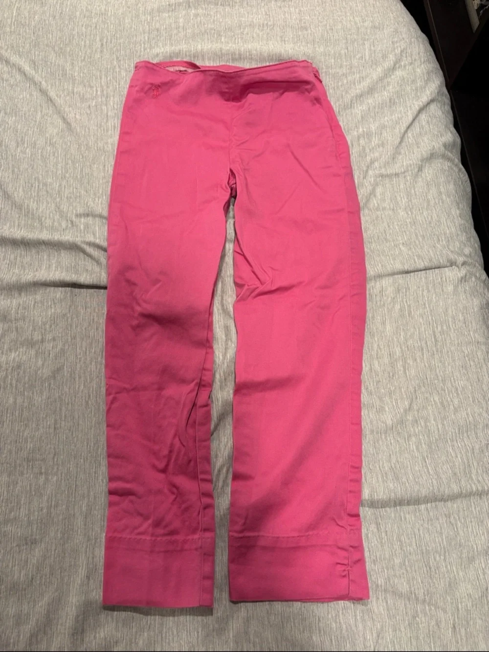 Ralph Lauren Hot Pink Chino Pants with Embroidered Pony
